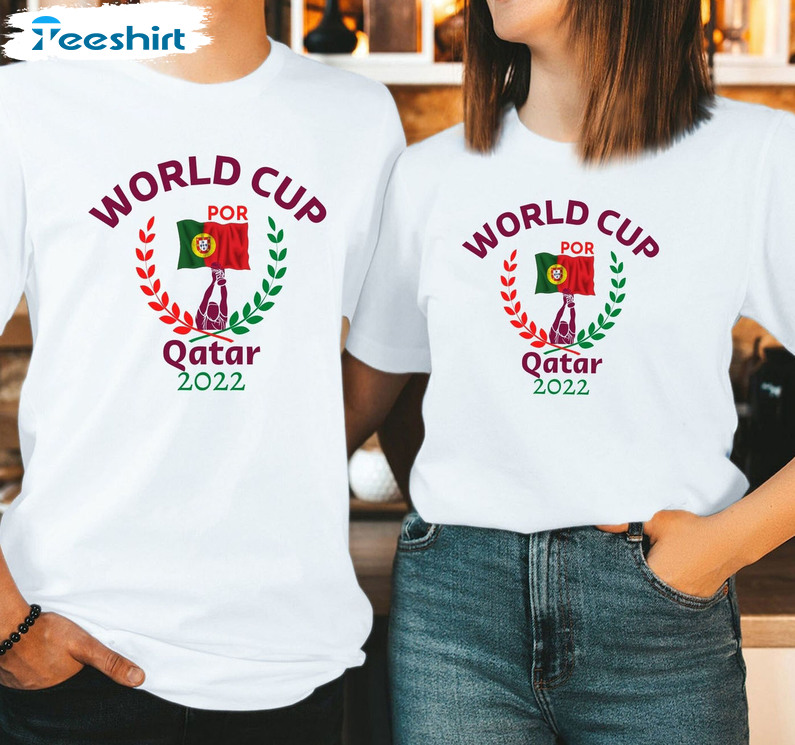 Fifa World Cup 2022 Sweatshirt - Portugal Qatar World Cup Hoodie Crewneck