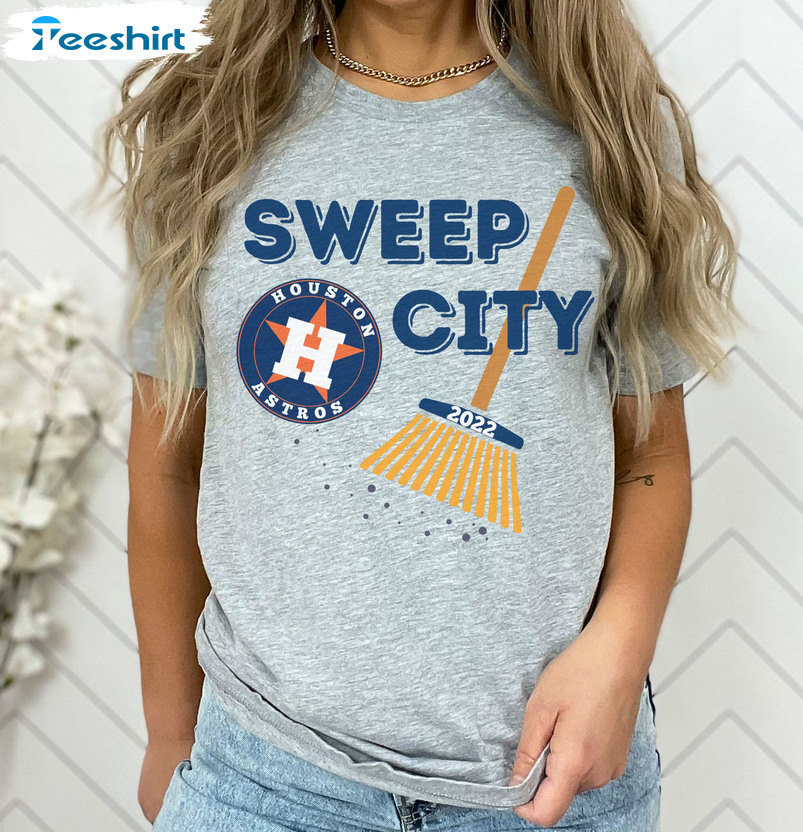 Houston Astros Baseball Sweep City Trendy Unisex T-shirt Crewneck