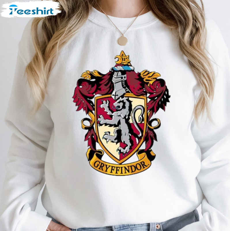 Gryffindor House Sweatshirt - Wizard House Unisex Hoodie Short Sleeve