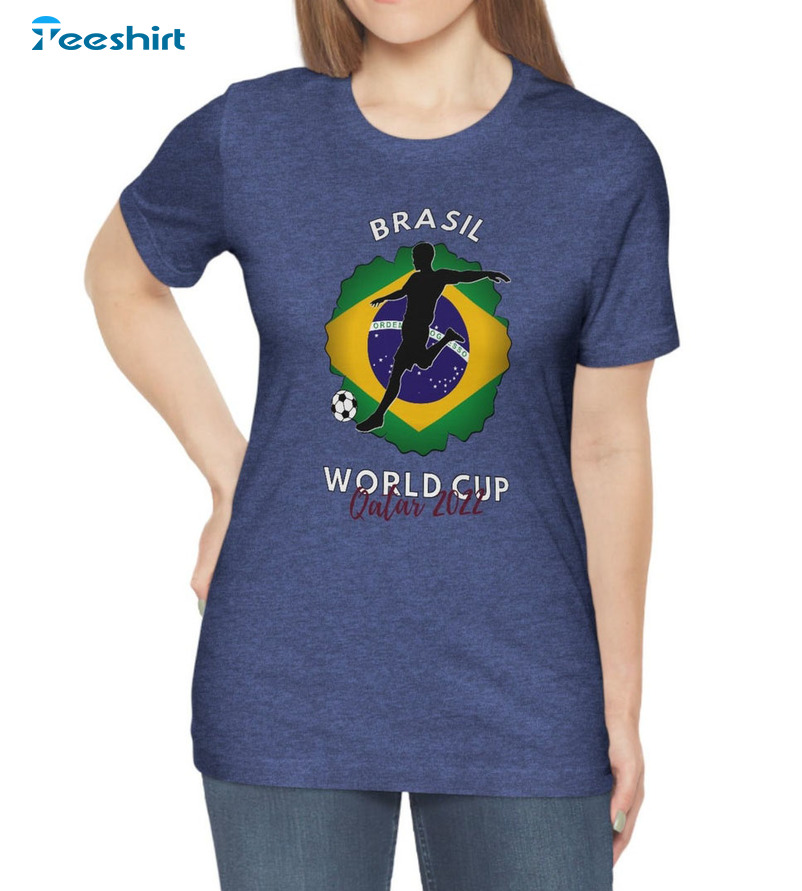 Brazil World Cup Qatar 2022 Shirt - Football World Cup Unisex T-shirt Sweater