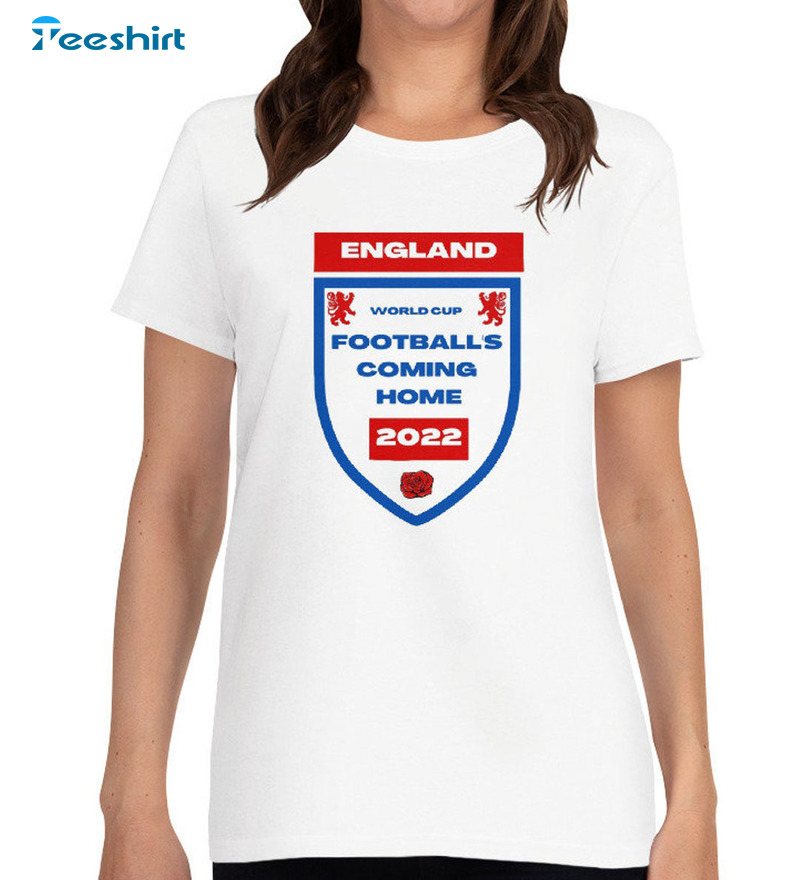 Football Coming Home Shirt - 2022 World Cup England Unisex Hoodie Tee Tops