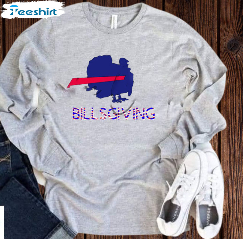 Bills Giving Shirt - Trendy Football Sweatshirt Short Sleeve