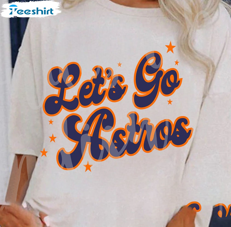 Let's Go Astros Shirt - Houston Astros American League Champions Unisex Hoodie