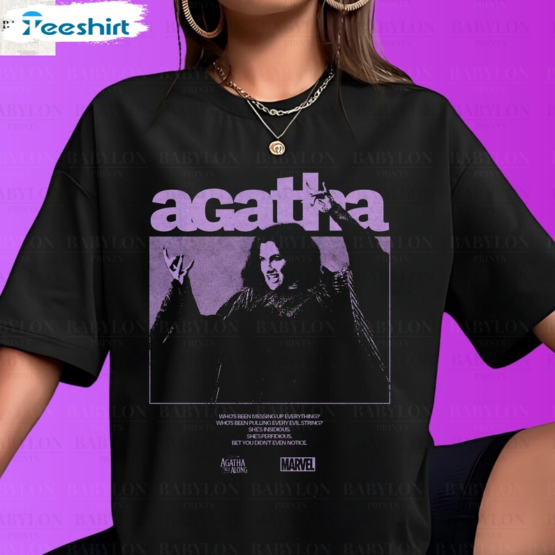 Agatha All Along T Shirt, Marvel Show Shirt, Disney Wandavision Tee, Gift For Him, For Her, For Family