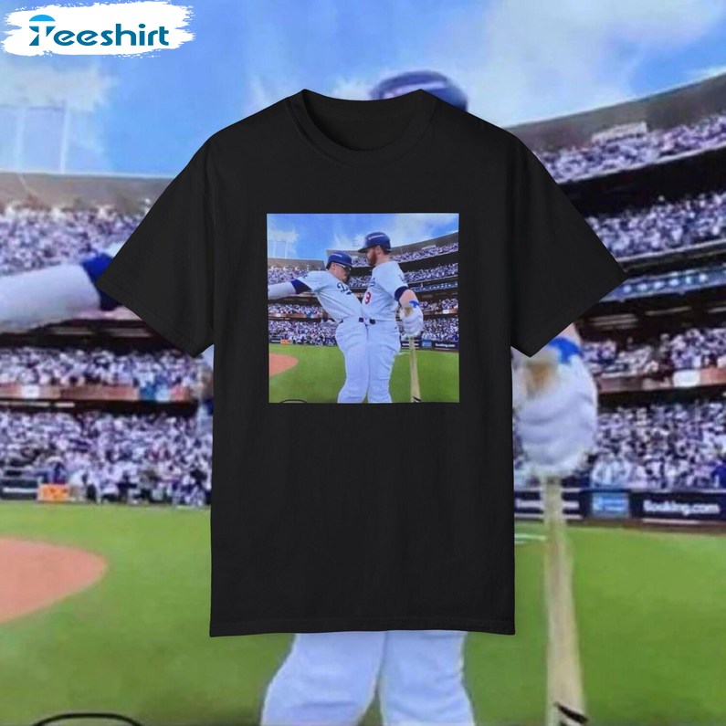 Dodgers Crotch Bump Kike Hernandez Gavin Lux Shirt, Los Angeles Dodgers Tshirt