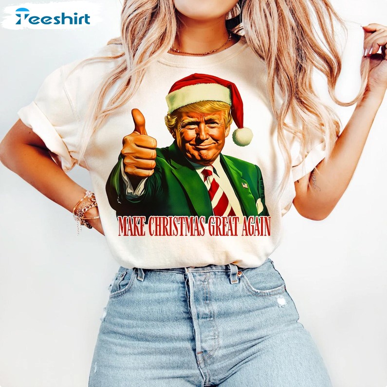 Trump I Ll Be Home For Christmas Sweatshirt, Humorous Christmas T Shirt, Long Sleeve Cotton, Hoodie, Merch