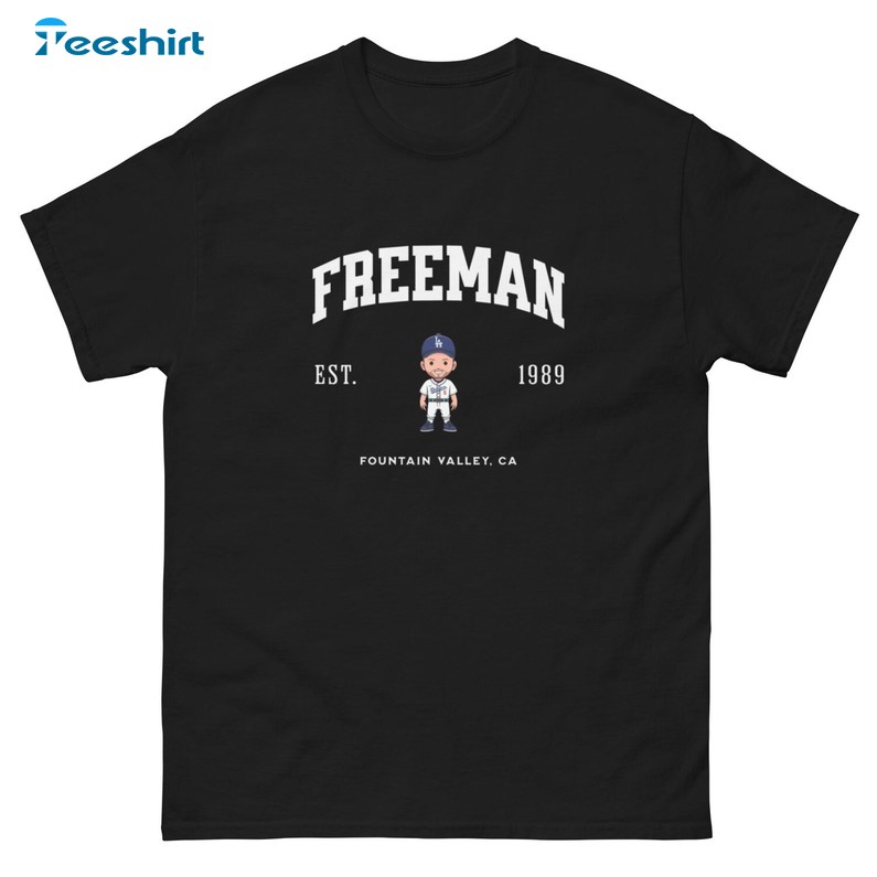 Freddie Freeman Dodgers Varsity, Gift For Him, For Her, Tee, Merch