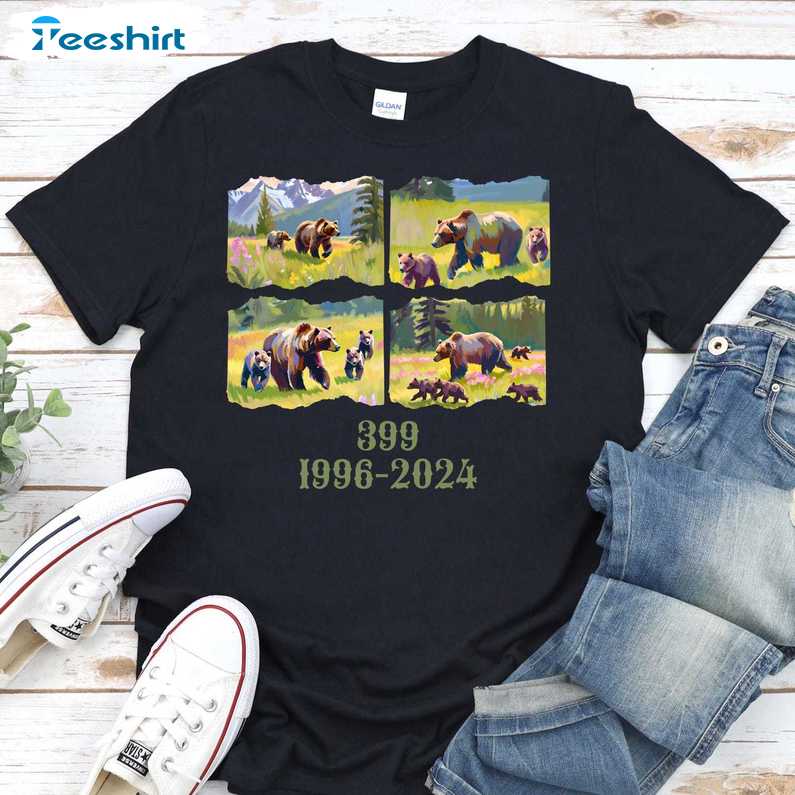 Teton 399 Shirt Wildlife Outdoor Shirt, Grizzly And Cub Bear Shirt, Gift For Him For Her, Tee, Merch