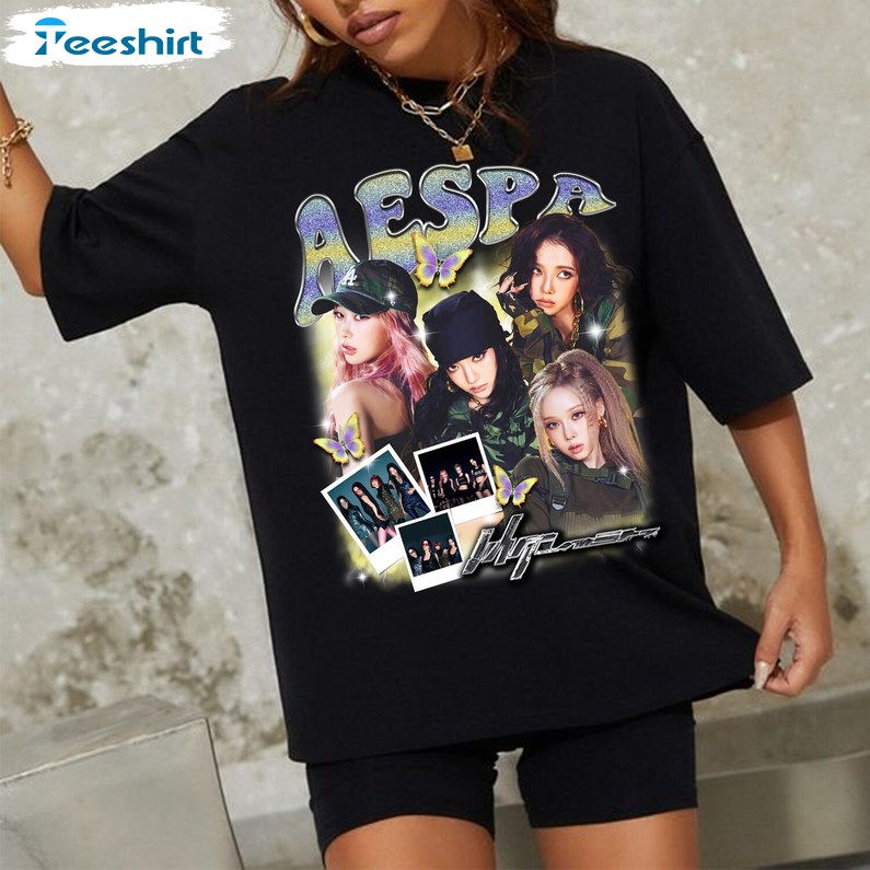 Retro Aespa Whiplash Album Shirt, Armageddon Album Shirt, Gift For Him For Her, Tee, Merch