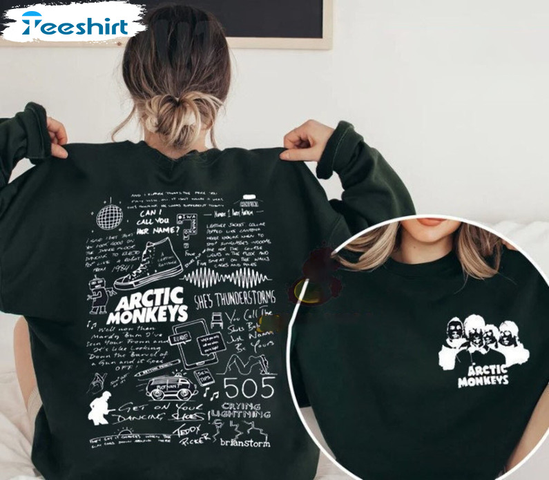 Arctic Monkeys 2022 Tour Sweatshirt - Monkeys Rock Band Unisex Hoodie Short Sleeve