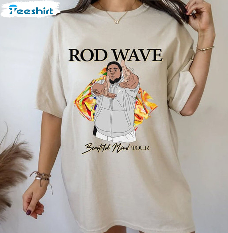 Rod Wave Beautiful Mind Tour Vintage Style Sweatshirt Unisex Hoodie