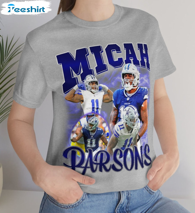 Dallas Cowboys Micah Parsons T-Shirt from Homage. | Officially Licensed Vintage NFL Apparel from Homage Pro Shop.