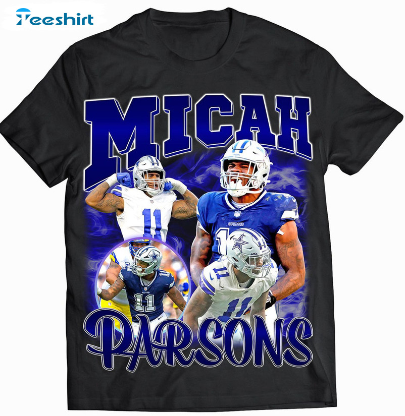 Micah Parsons Shirt Sweatshirt Hoodie Long Sleeve Short Sleeve Shirt Mens  Womens Kids Dallas Cowboys Football Shirts Nfl Shop Micah Parsons Tshirt  With Signature NEW - Laughinks