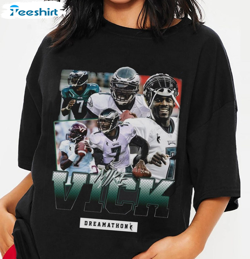 Mike Vick Vintage Shirt - Dreamathon Unisex Hoodie Long Sleeve