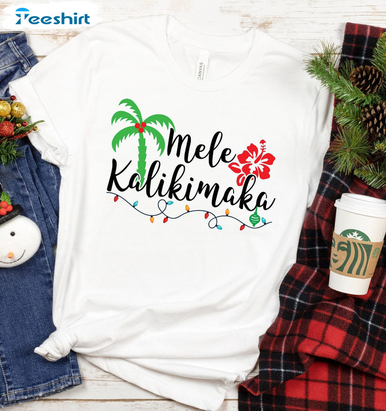 Mele Kalikimaka Shirt - Hawaiian Island Trendy Sweatshirt Tee Tops