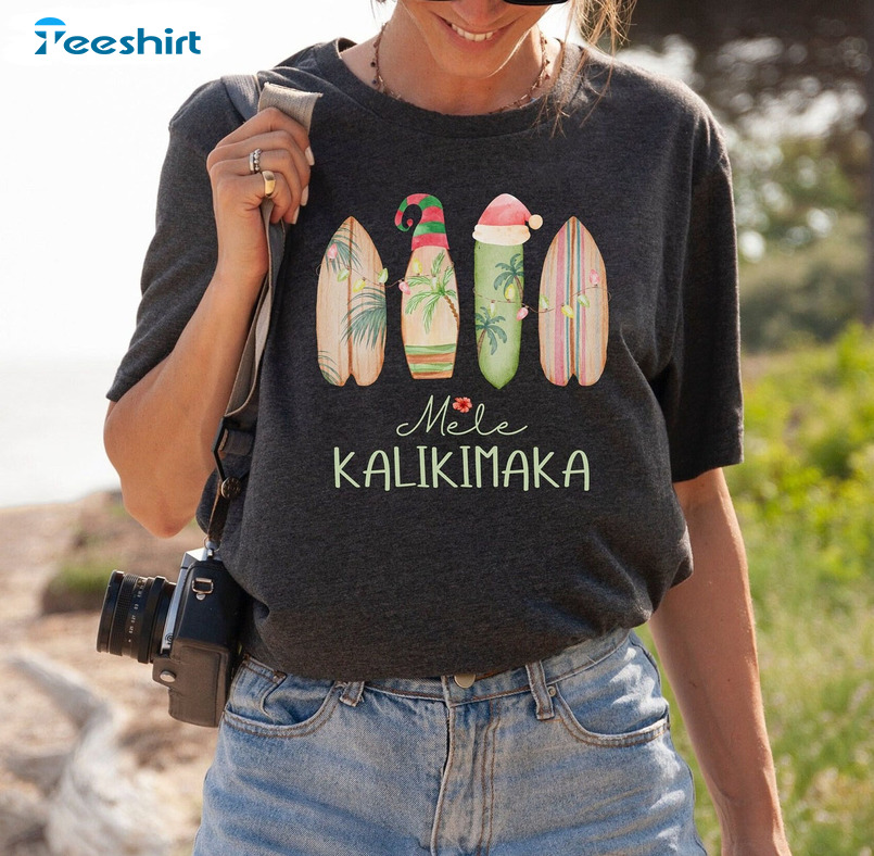 Mele Kalikimaka Shirt - Hawaiian Christmas Sweatshirt Crewneck