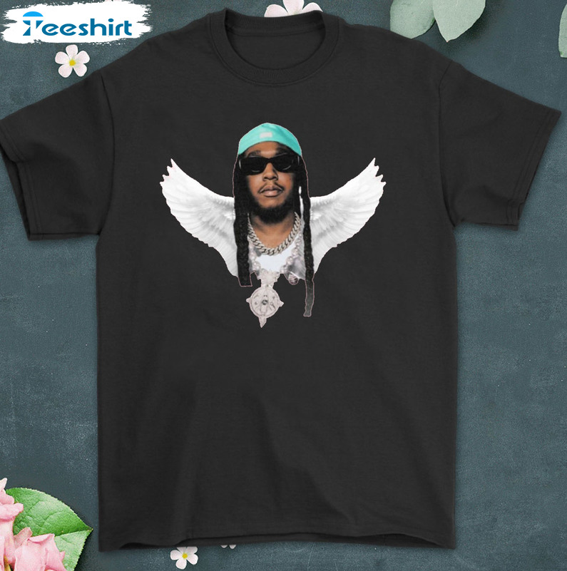 Takeoff Migos Rapper Shirt - Rest In Peace Takeoff Short Sleeve Crewneck