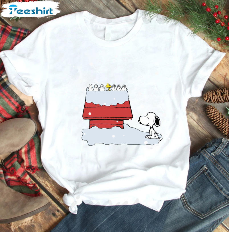 Snoopy Dog Charlie And Friend Christmas Shirt - Snoopy Dog Unisex T-shirt Long Sleeve