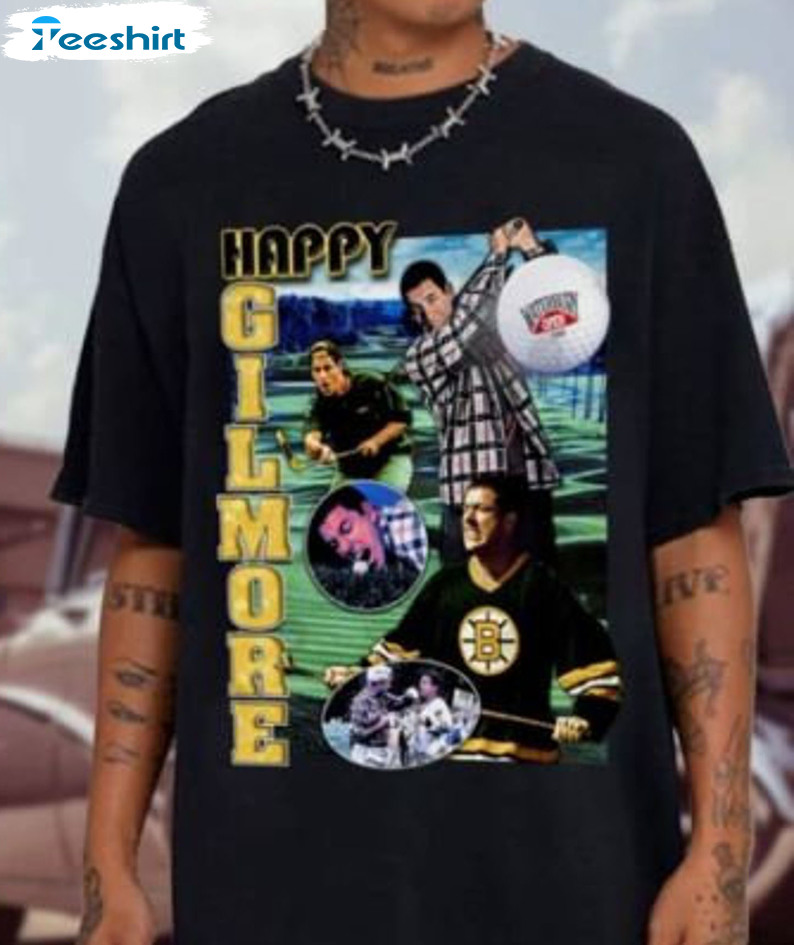 Happy Gilmore Vintage Shirt - Adam Sandler Crewneck Unisex T-shirt