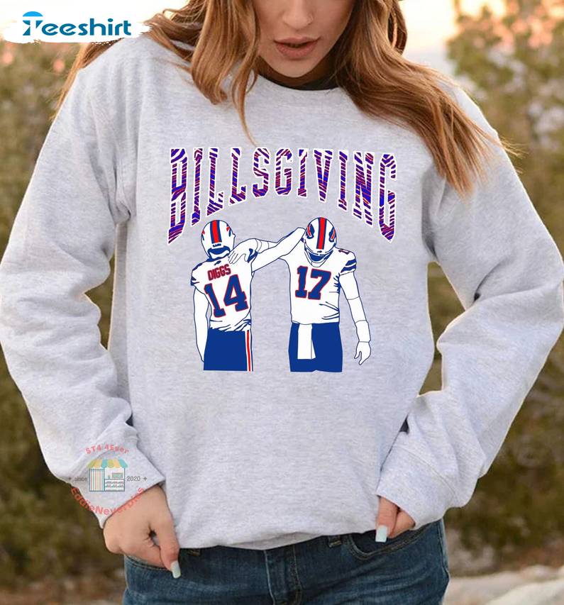 Billsgiving Shirt - Buffalo Bills Football Sweatshirt Short Sleeve