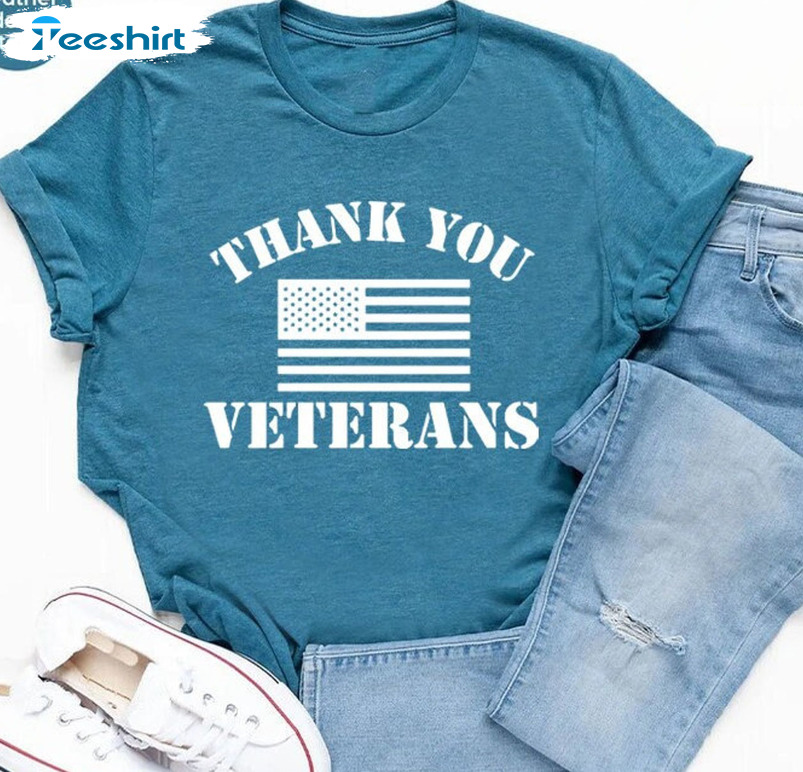 Thank You Veterans Shirt - Friday Military Unisex Hoodie Short Sleeve