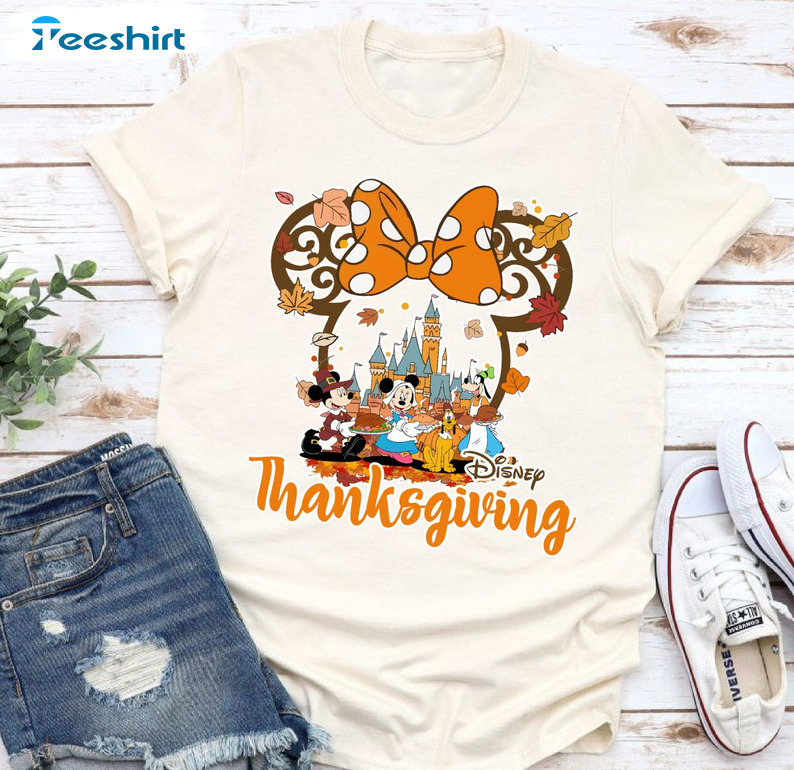 Disney Thanksgiving Sweatshirt - Disneyland Thankful Unisex Hoodie Long Sleeve