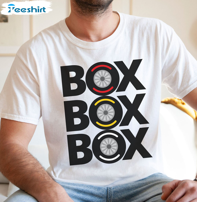 Box Box Pit Shirt - Motorsports Racing Unisex T-shirt Crewneck