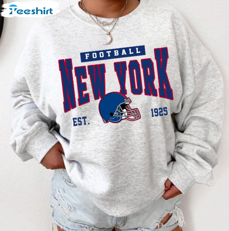 New York Football EST 1925 Shirt - New York Giant Vintage Sweatshirt Hoodie