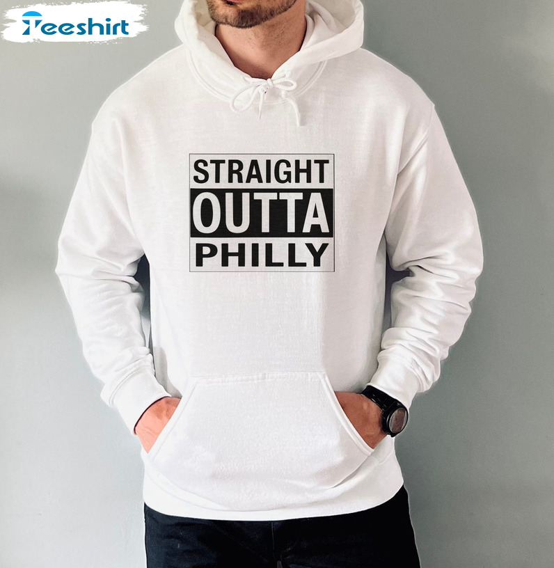 Straight Outta Philly Shirt - Clearwooder Bryce Harper Long Sleeve Crewneck