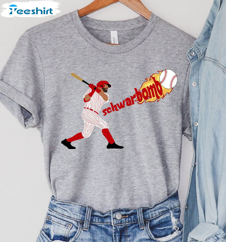 Schwarbomb Shirt - Phiadelphia Philly Fightins Short Sleeve Tee Tops