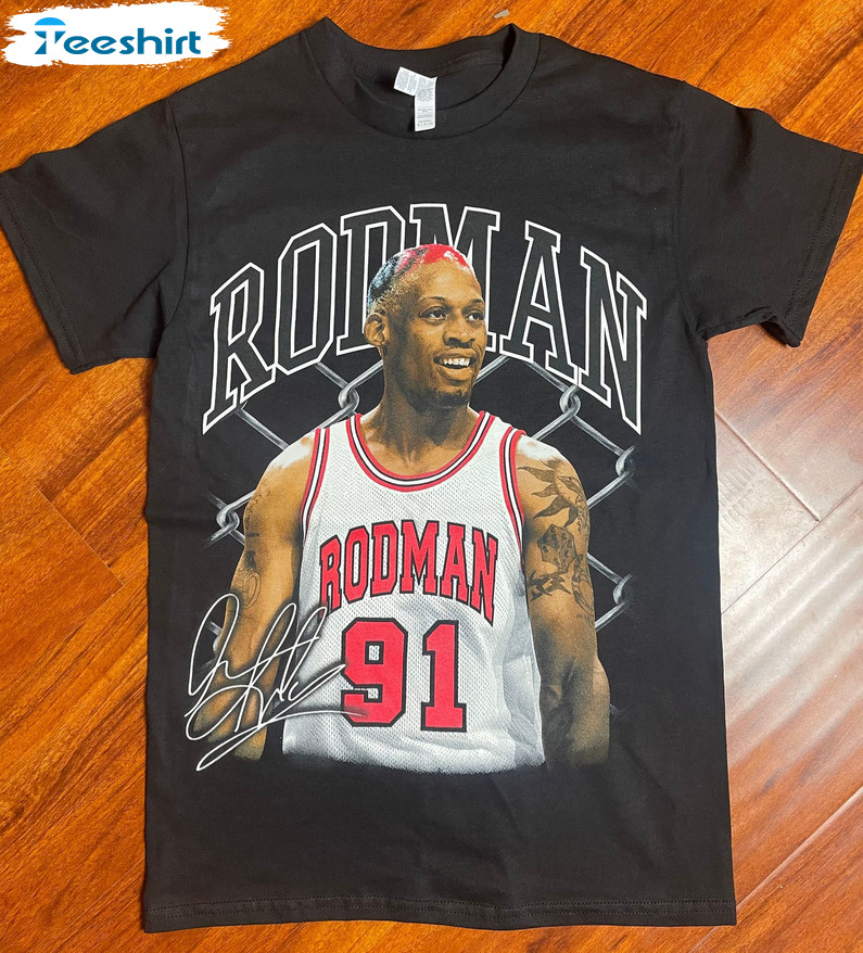 Dennis Rodman Shirt - Rodman Chicago Unisex T-shirt Short Sleeve