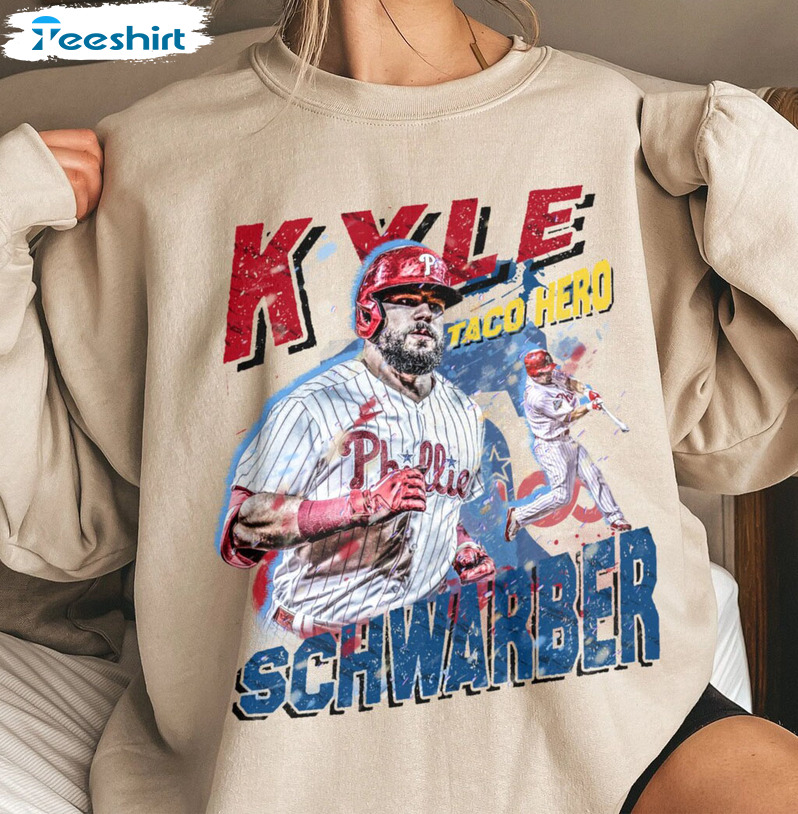 Kyle Schwarber Shirt - Taco Hero Baseball Playoffs Sweatshirt