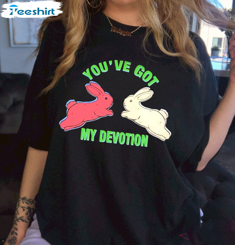 You’ve Got My Devotion Shirt - Bunny Short Sleeve Crewneck