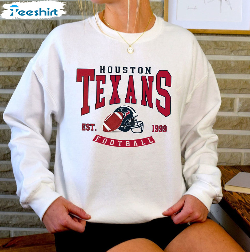 Houston Texans TShirt, Trendy Vintage Retro Style NFL Unisex