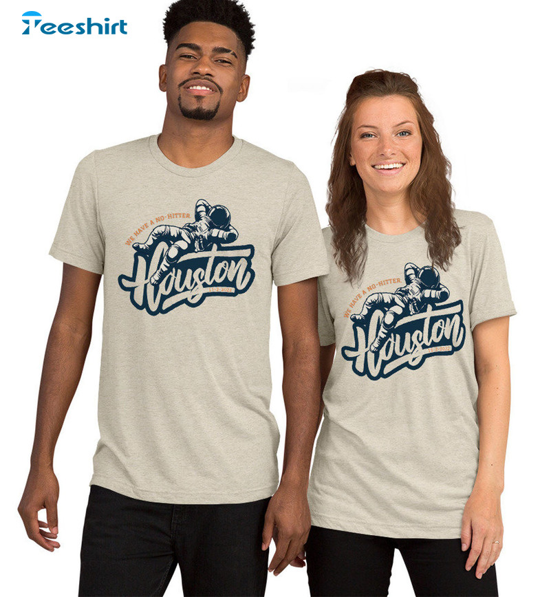 Houston Astros No Hitter Trendy Unisex T-shirt Short Sleeve