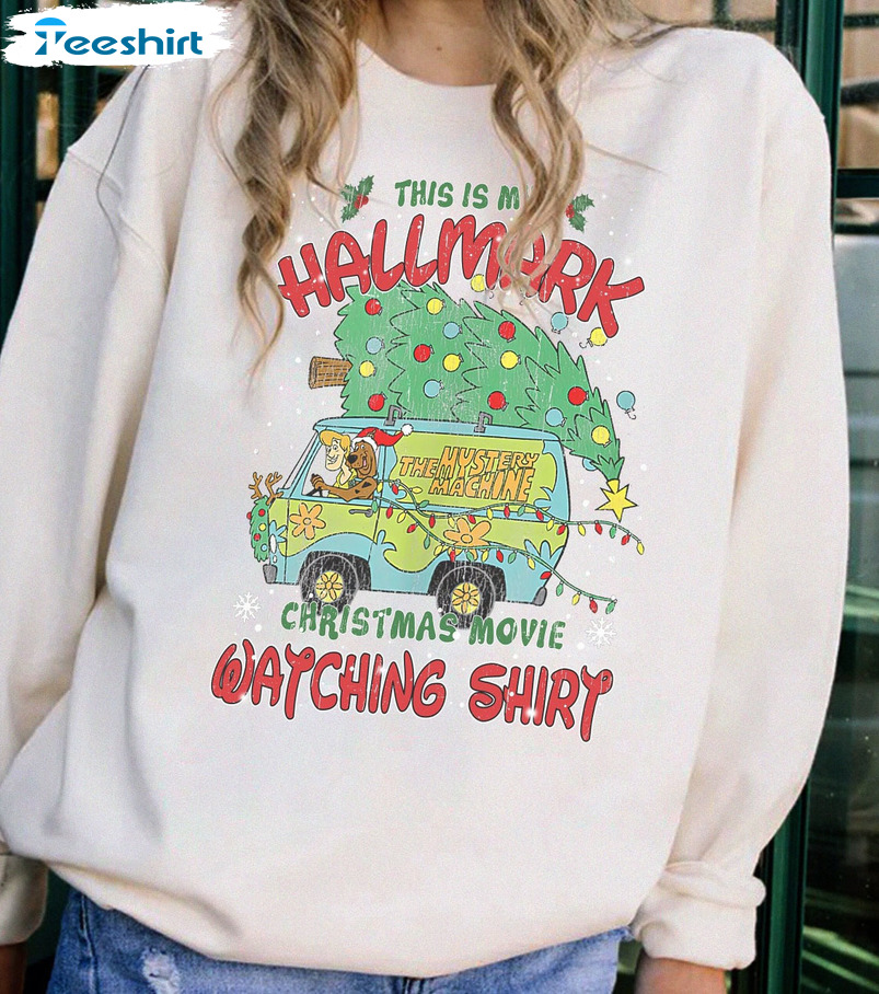 This Is My Hallmark Christmas Movie Watching Shirt - Scooby Doo Tee Tops Sweater