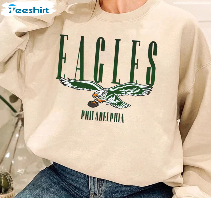 Eagles Philadelphia Shirt - Nfl Football Short Sleeve Sweater