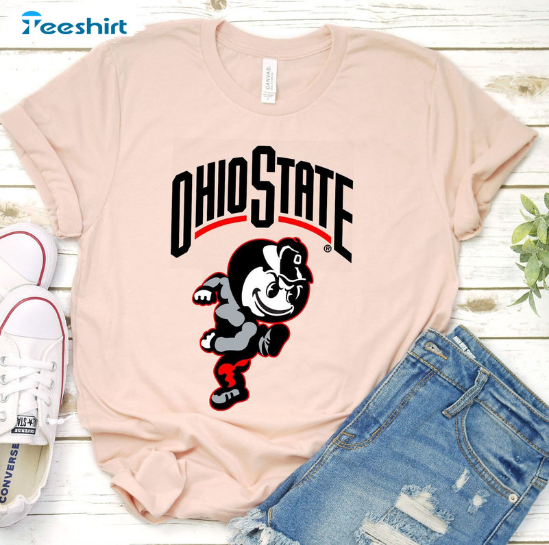 Ohio State Shirt - Peace Love Buckeyes Crewneck Sweater