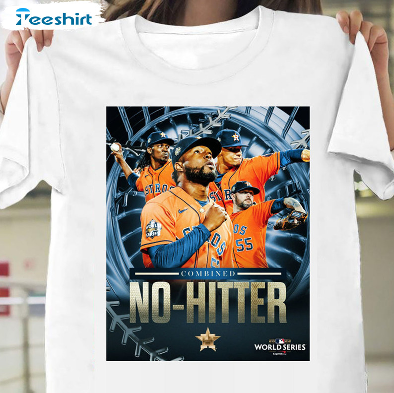 Houston Astros Combined No Hitter Shirt - World Series Long Sleeve Tee Tops