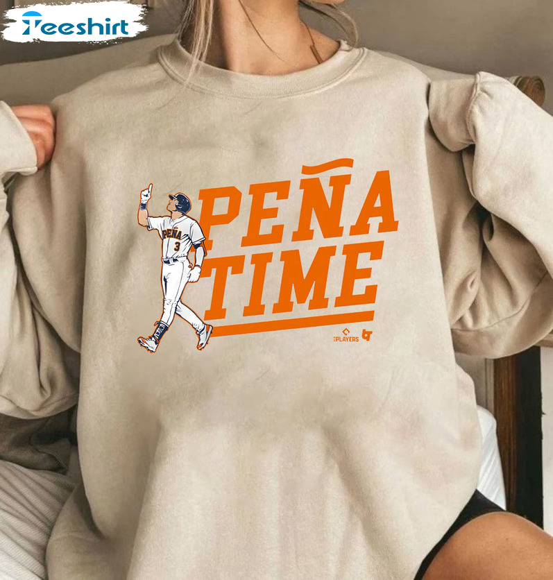 Jeremy Pena Time Shirt - Houston Jeremy Pena Short Sleeve Crewneck