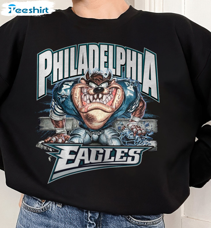 Philadelphia Eagles Football Sweatshirt - Football Nfl Tee Tops Crewneck