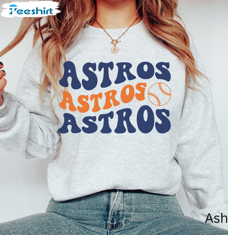 Houston Astros Baseball Shirt - MLB Baseball Unisex T-shirt Crewneck