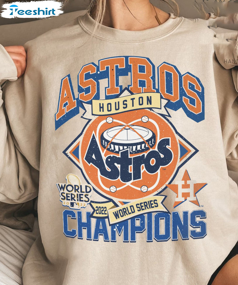 Houston Astros Shirt - World Series Champions Short Sleeve Sweater