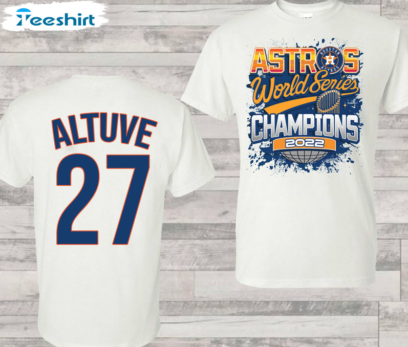 Infant Houston Astros Tiny Turnip White 2022 World Series Champions Shirt,Sweater,  Hoodie, And Long Sleeved, Ladies, Tank Top