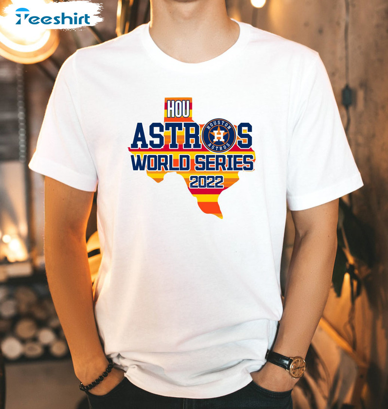 Houston Astros World Series Champions Shirt - Texas Map Unisex Hoodie Long  Sleeve