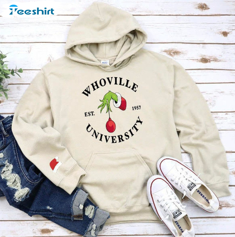 Christmas Whoville University Est 1957 Sweatshirt, Grinch