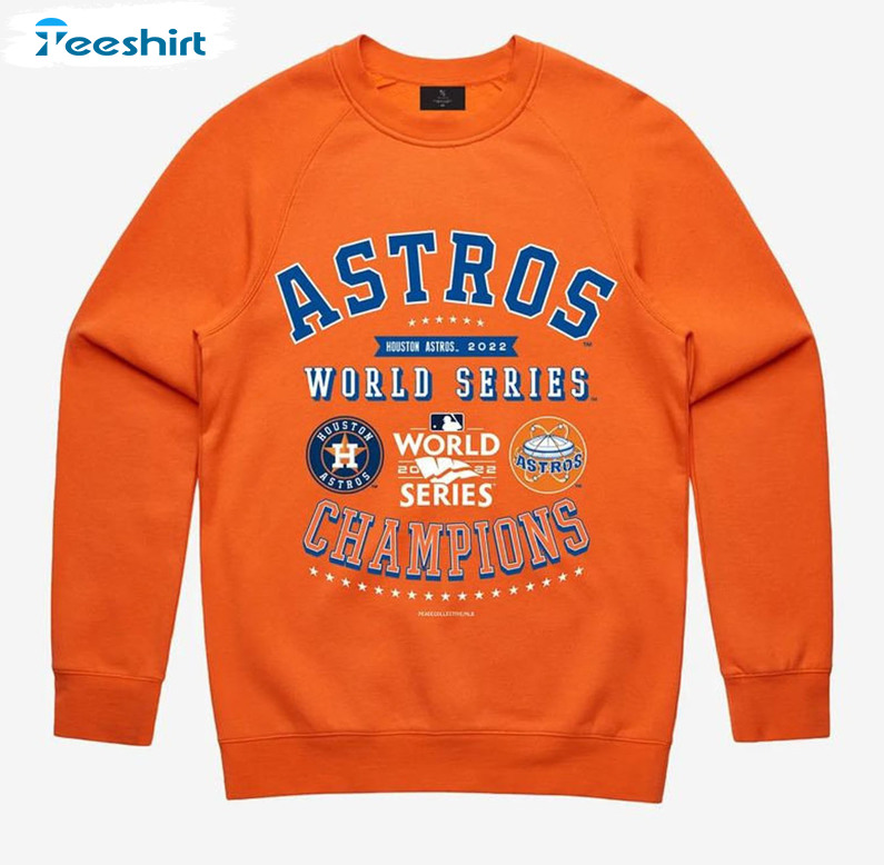 Astros World Series Champions Shirt - Major League Baseball Short Sleeve Crewneck