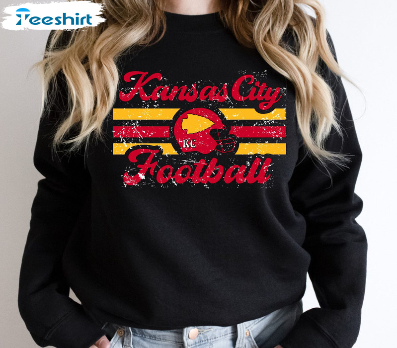 Kansas City Football Sweatshirt - Chiefs Unisex Hoodie Crewneck
