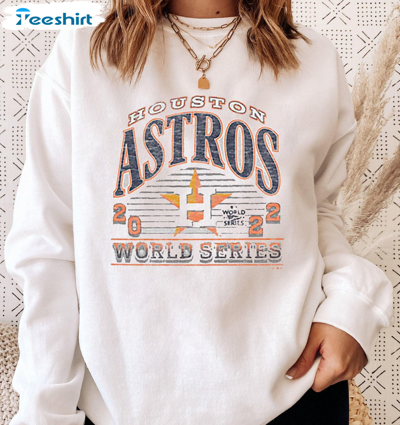 Mlb Baseball Hello Kitty Crewneck Astros Sweater Houston Texas Unisex T- Shirt - TeebyHumans