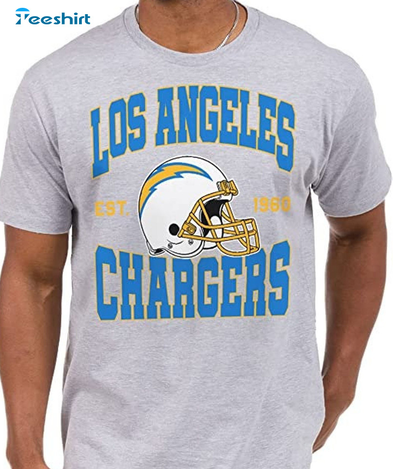 Chargers Football Sweatshirt Shirt Retro Style 90S Vintage Unisex Crewneck  Graphic Tee Gift For Football Fan Sport Los Chargers Shirt Los Chargers Los  Angeles Chargers Unique - Revetee